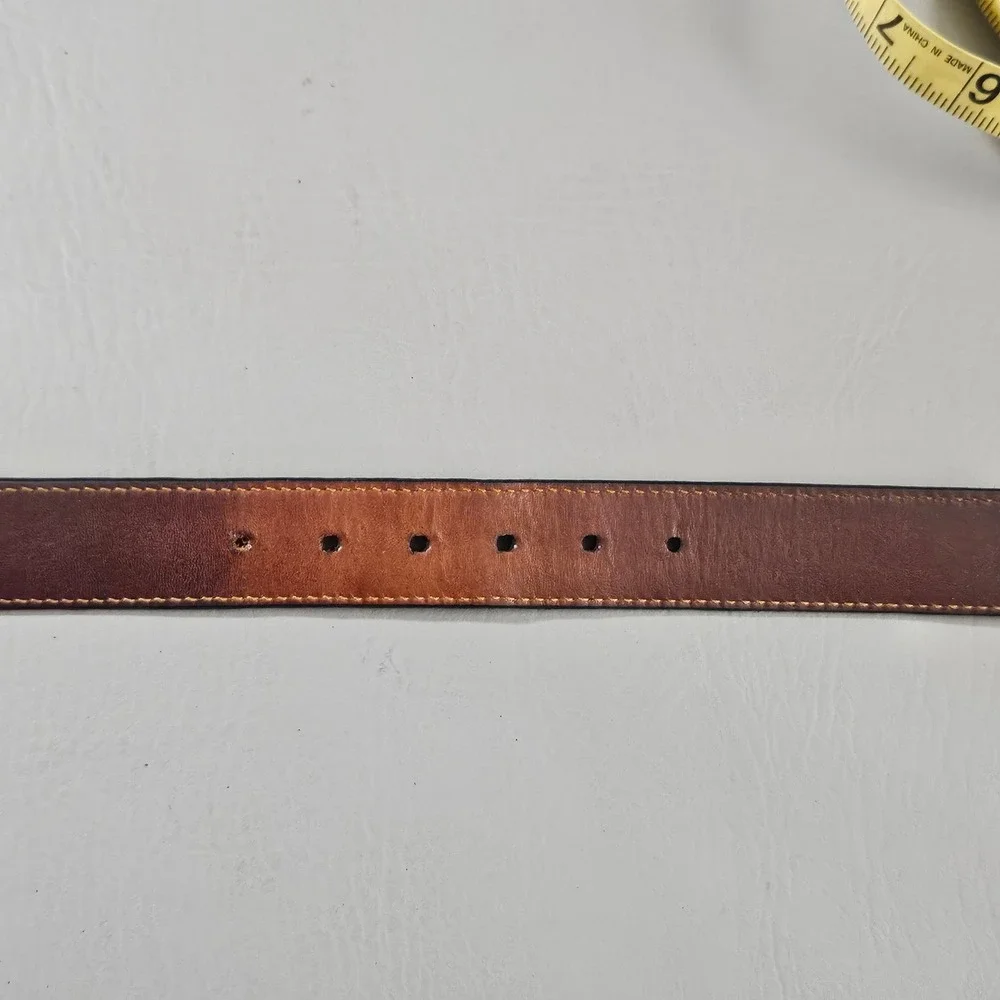 Trafalgar Mens Black Wallaroo Grained Calf Leather Belt Size 40 USA